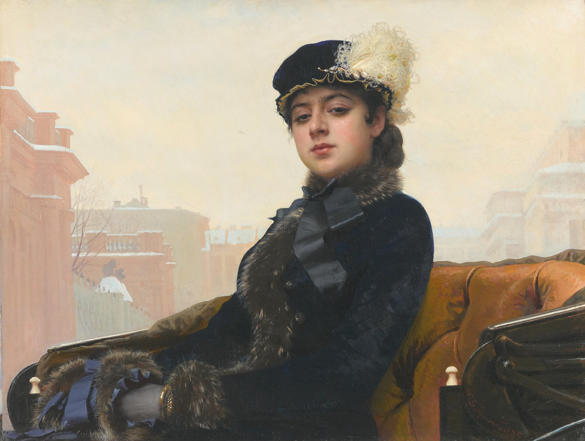 Иван Крамской, «Неизвестная», 1883. Живопись эпохи, не портрет Ларисы.